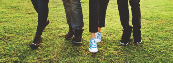 Participants walking outdoors in the Keep O'Reilly Active Custom Wellness Challenge