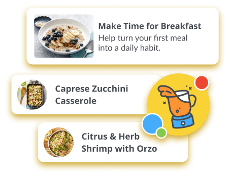 Daily tips, recipes and badges from the Colorful Choices Nutrition challenge.