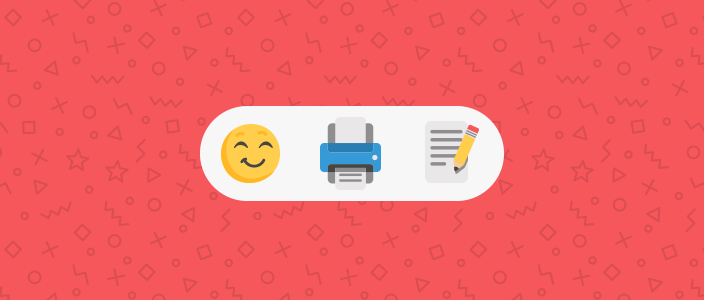 Emojis focusing around the workspace and how to be happy