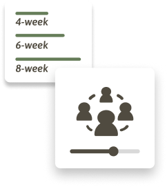 Interface showing team and week customizations