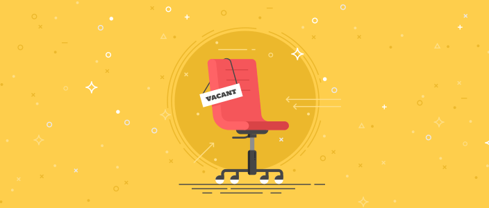 graphic of a vacant office chair